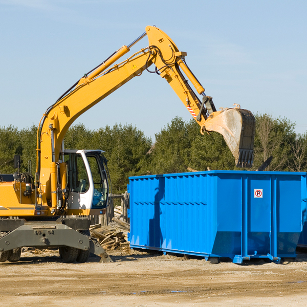 how many times can i have a residential dumpster rental emptied in Markey